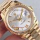 Copy Rolex Day-Date II 40mm ALL Gold Roman Markers White Dial Watch (4)_th.jpg